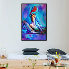 Lade das Bild in den Galerie-Viewer, Sexy colorful man woman canvas painting love to do abstract painting bedroom poster bedside wall art decoration canvas painting