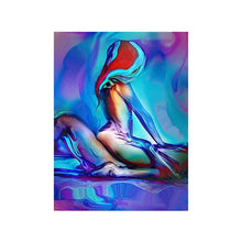Lade das Bild in den Galerie-Viewer, Sexy colorful man woman canvas painting love to do abstract painting bedroom poster bedside wall art decoration canvas painting