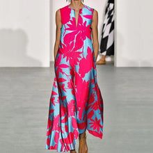 Load image into Gallery viewer, V-neck Langes Sommerkleid