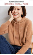 Load image into Gallery viewer, Damen Cashmere Hoodie, 100% Cashmere Sweater
