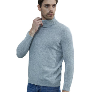 Pullover für Herren 100% Merinowolle Rollkragen