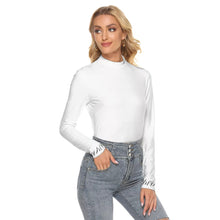 Load image into Gallery viewer, All Over Print Women&#39;s Stretchable Turtleneck Top
