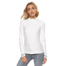 Load image into Gallery viewer, All Over Print Women&#39;s Stretchable Turtleneck Top
