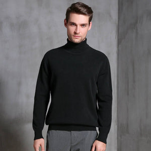 Herren Rollkragenpullover aus Wolle