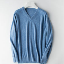 Load image into Gallery viewer, Herren Cashmere Pullover V- Ausschnitt
