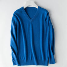 Lade das Bild in den Galerie-Viewer, Herren Cashmere Pullover V- Ausschnitt
