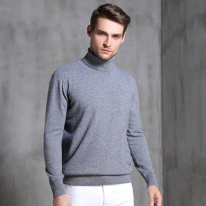 Herren Rollkragenpullover aus Wolle