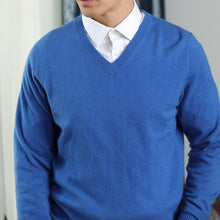 Load image into Gallery viewer, Herren Cashmere Pullover V- Ausschnitt
