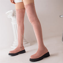 Lade das Bild in den Galerie-Viewer, Overknee Stiefel mit Plateau
