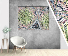 Load image into Gallery viewer, Wall Art Bild Organa Palme Natur Öl auf Leinwand abstrakt floral
