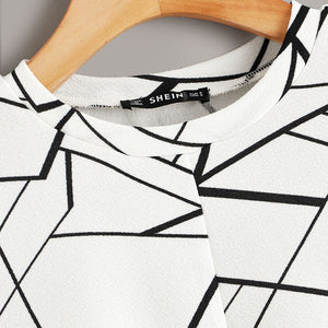 Shirt mit geometrischem Muster