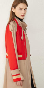 Patchwork Trench Coat