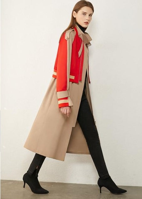 Patchwork Trench Coat