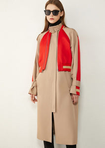 Patchwork Trench Coat