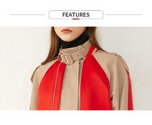 Load image into Gallery viewer, Patchwork Trench Coat
