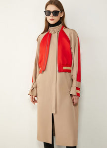 Patchwork Trench Coat