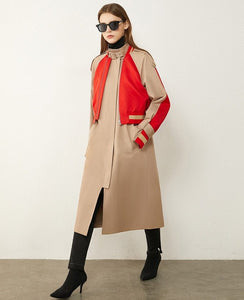 Patchwork Trench Coat