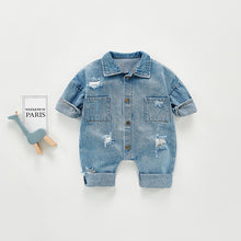 Lade das Bild in den Galerie-Viewer, Baby Jeans Jumpsuit
