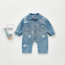 Lade das Bild in den Galerie-Viewer, Baby Jeans Jumpsuit
