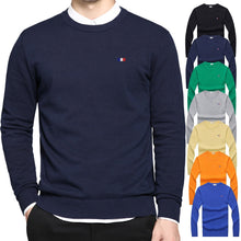 Load image into Gallery viewer, Herren Baumwoll-Strick Pullover Rundhalsausschnitt
