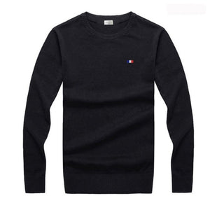 Herren Baumwoll-Strick Pullover Rundhalsausschnitt