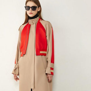 Patchwork Trench Coat