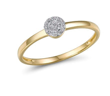 Load image into Gallery viewer, Goldring 14K 585 Gelbgold mit Diamant
