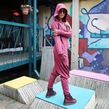 Load image into Gallery viewer, Streetwear Jumpsuit mit Kapuze
